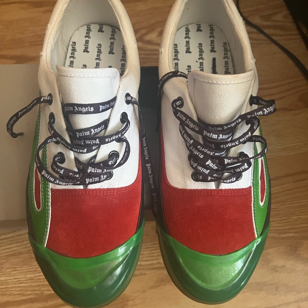 Palm Angels Size 11 (EUR 44) Green Designer Sneakers
